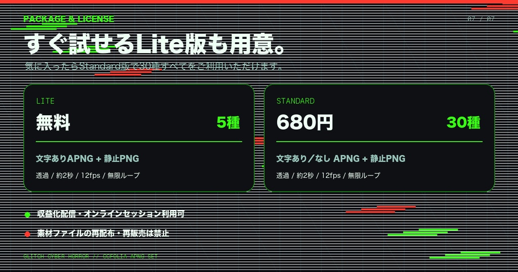 【ココフォリア/APNG】サイバーホラー警告・異常演出素材30種|TRPG汎用・透過