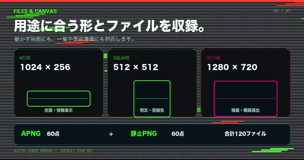 【ココフォリア/APNG】サイバーホラー警告・異常演出素材30種|TRPG汎用・透過