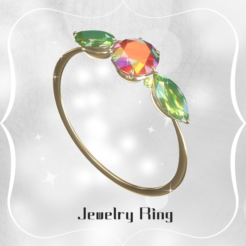 【 無料 】Jewelry Ring【 VRChat想定 】