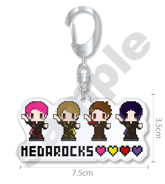 MEDAROCKS ドット絵アクリルキーホルダー