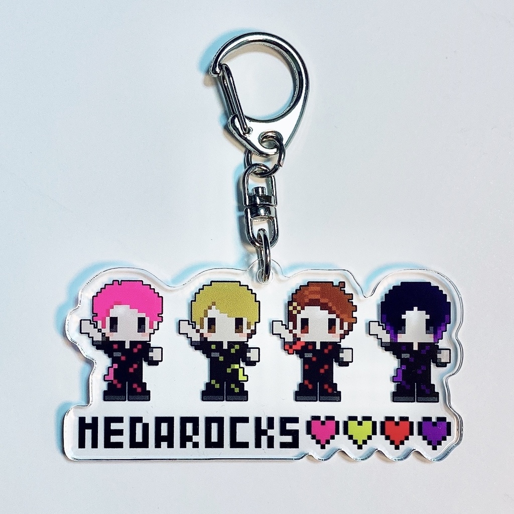 MEDAROCKS ドット絵アクリルキーホルダー
