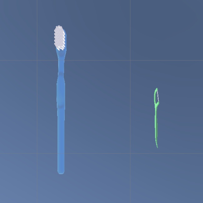 【3Dモデル】歯ブラシと糸ようじ【VRChat】#Marie_Merry