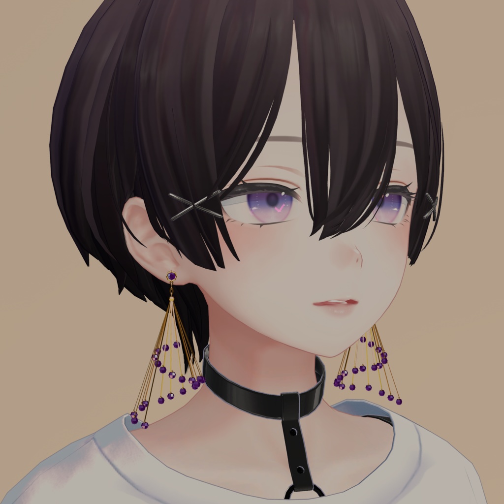 【4アバター対応】ジュエルピアス【揺れる】#Marie_Merry