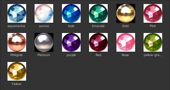 【4アバター対応】ジュエルピアス【揺れる】#Marie_Merry