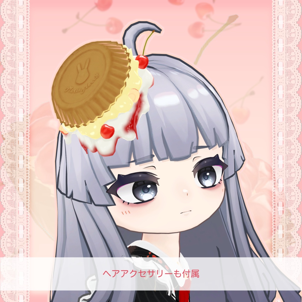 【ネヴリー・まめふれんず対応】Cherry panic dress【VRChat】#Marie_Merry