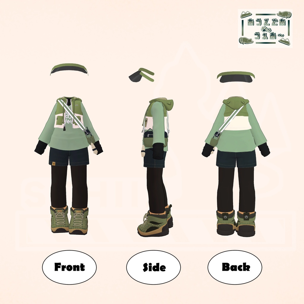 【キプフェル/まめふれんず】あうとどあうぇあ〜🐾【VRChat/3D衣装】#Marie_Merry