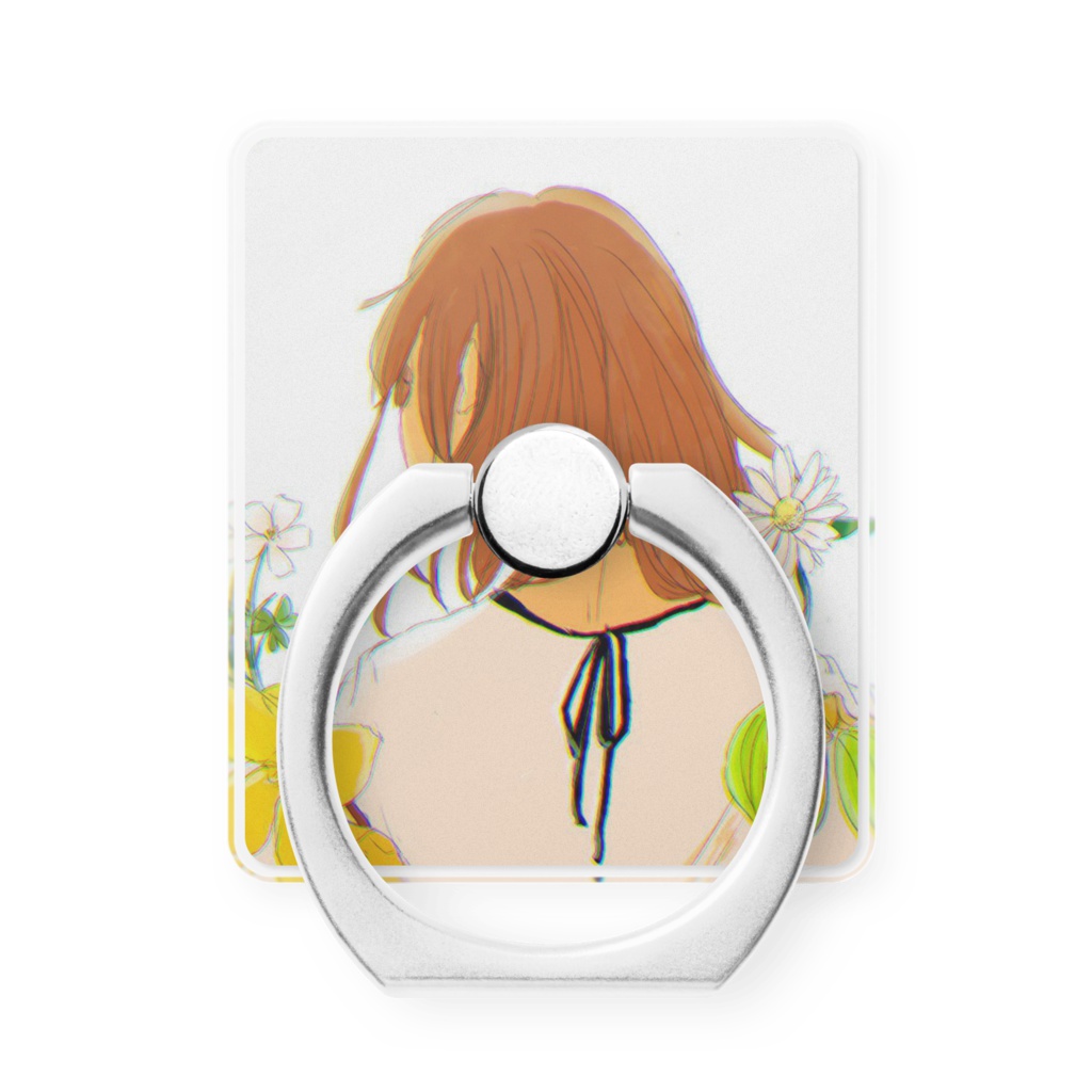 後ろ姿の彼女(スマホリング)