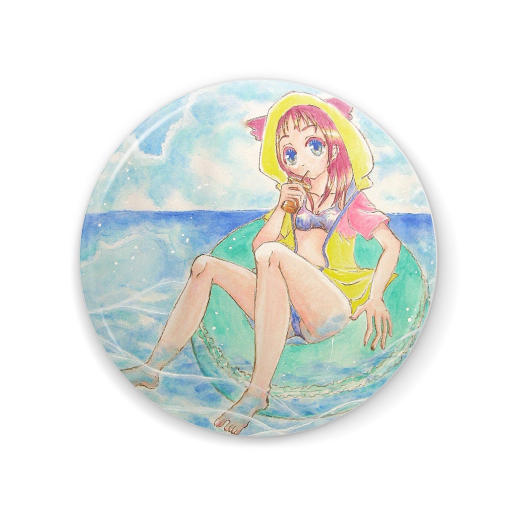 缶ミラー/夏のひとこま