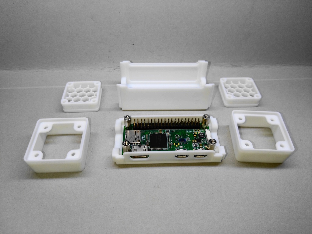 raspberry pi zero用のちょっと凝ったケース【背高タイプ】