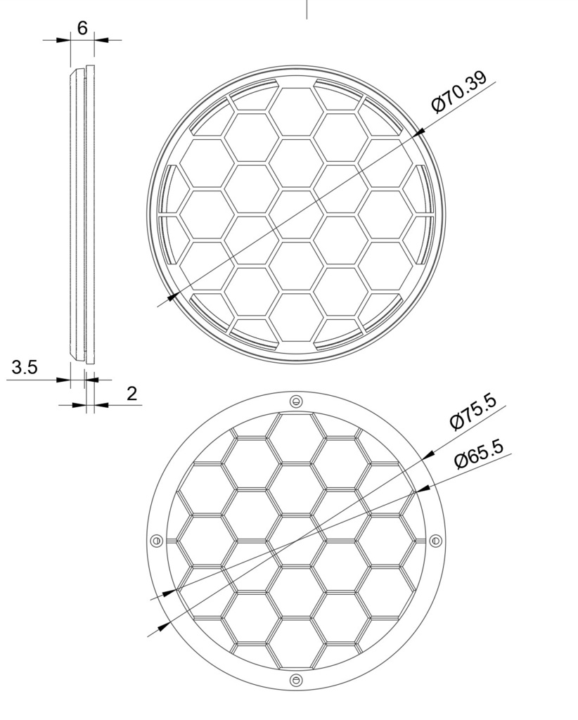 MarkAudio CHN519/OM-MF5用サランネット【タイプ1】