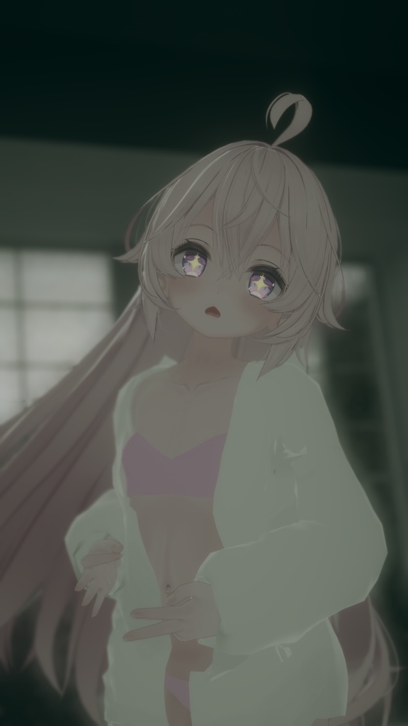 【ソラハ】パーカー下着セット(外せるギミック付き)モジュラアバター対応