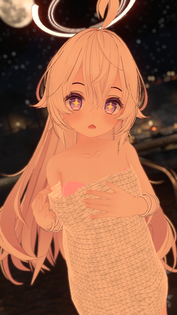 ソラハちゃん用バスタオル水着セット(外せるギミック付き)モジュラアバター対応版有り