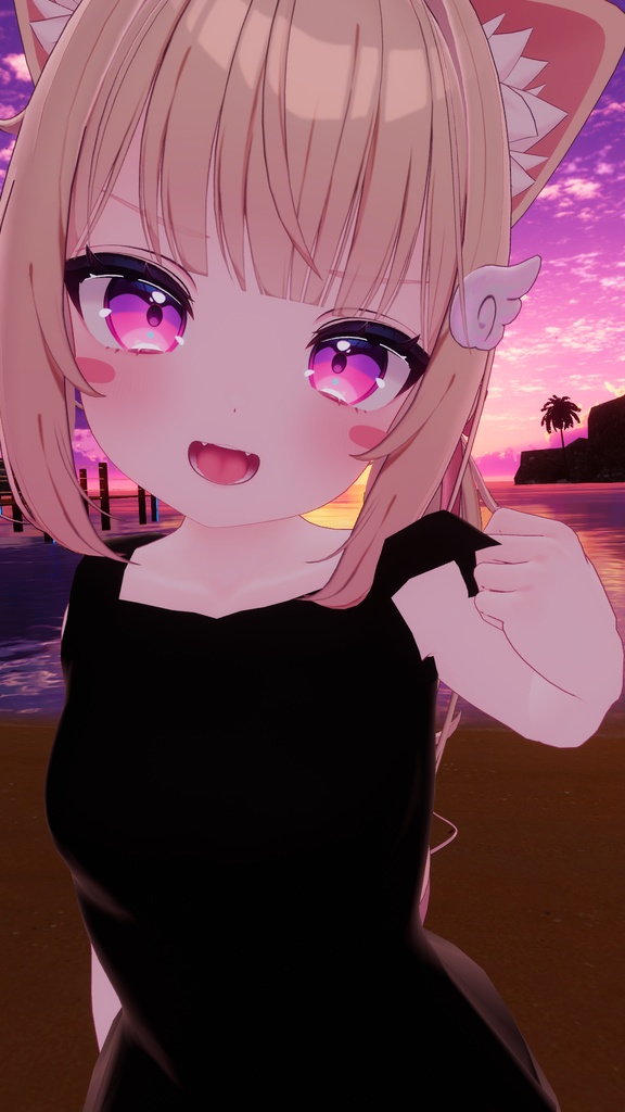 シフォン用ワンピース&スパッツ モジュラアバター対応(外せるギミック付き)