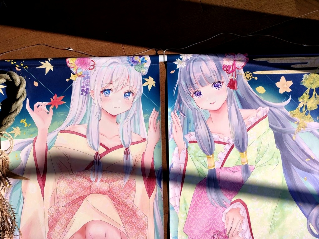 双子のお姫様セット 全身オリジナルタペストリー