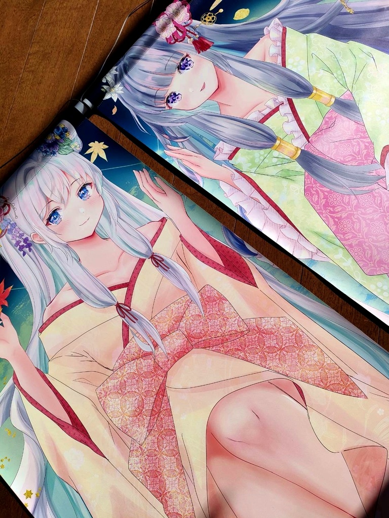 双子のお姫様セット 全身オリジナルタペストリー