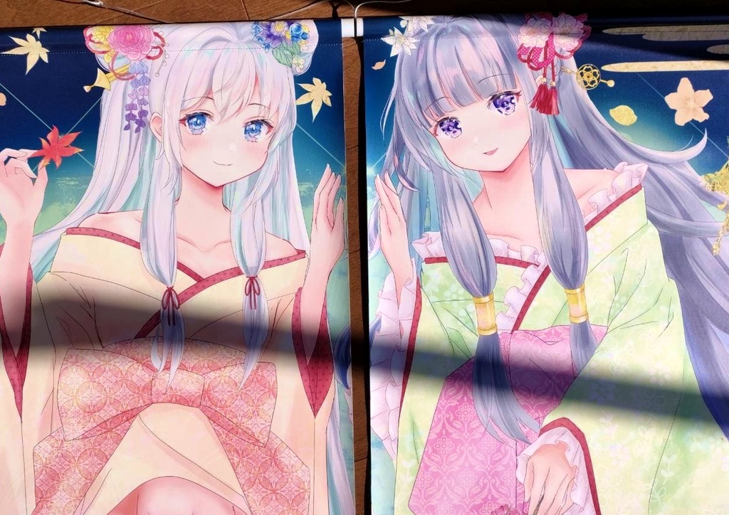 双子のお姫様セット 全身オリジナルタペストリー