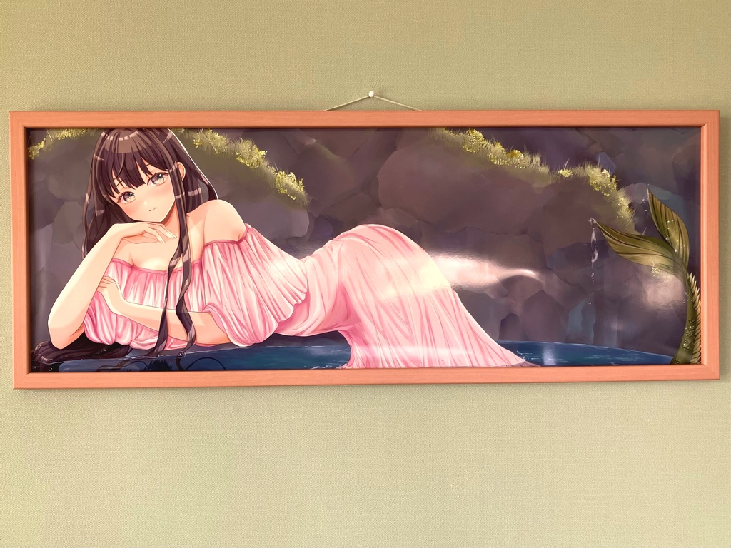 水辺の竜子さん デジタル印刷に加飾の一点物