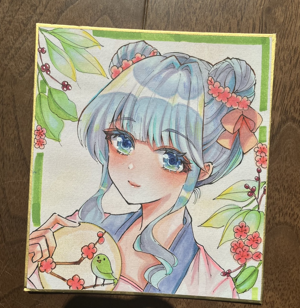 コピック原画 コピック色紙 手描き色紙 アナログ色紙 梅梅さん