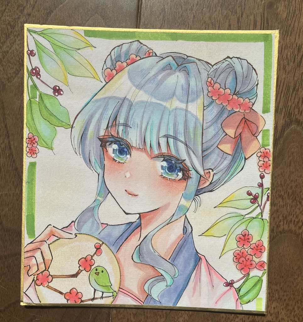 コピック原画 コピック色紙 手描き色紙 アナログ色紙 梅梅さん