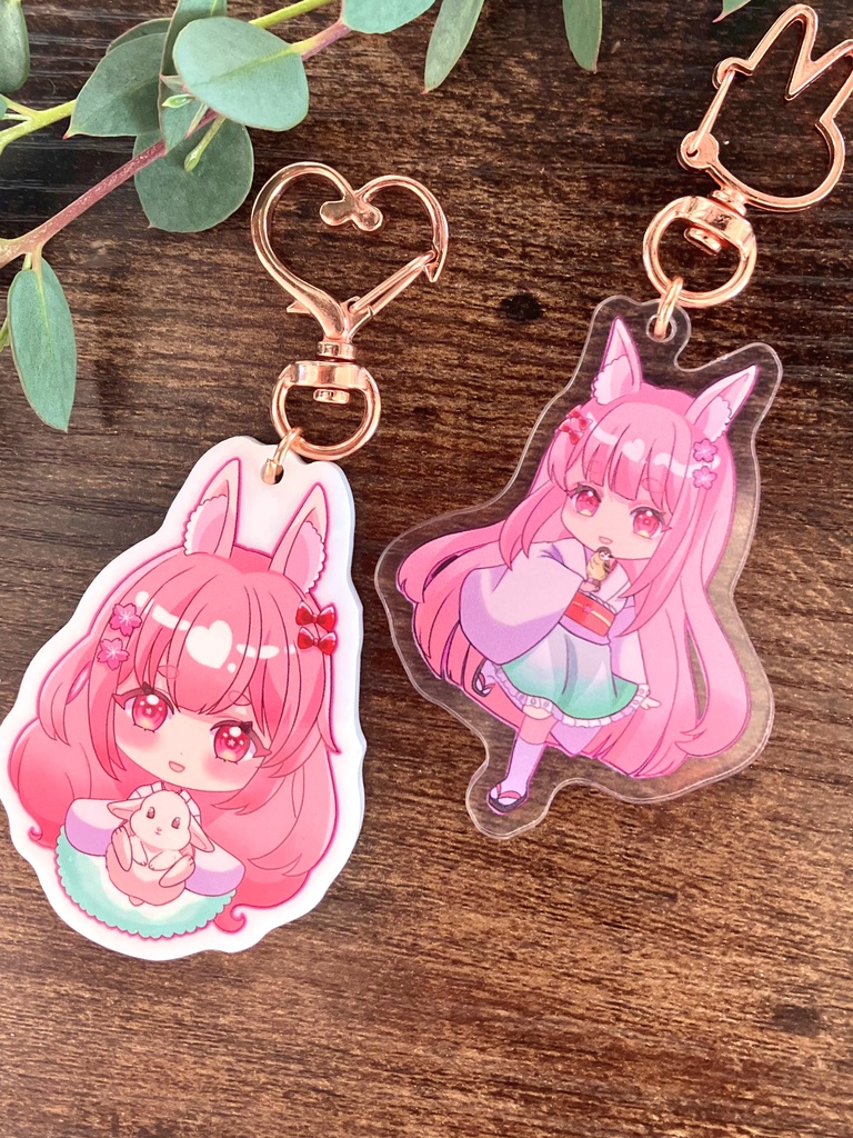 うさぎちゃん　アクキー　うさぎちゃんお座り　創作グッズ　オリジナルグッズ