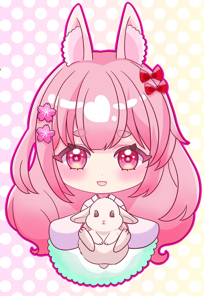 うさぎちゃん アクキー うさぎちゃんお座り 創作グッズ オリジナルグッズ