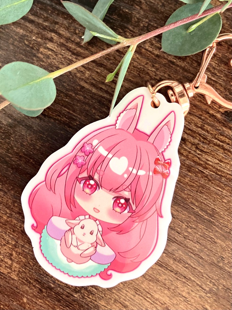 うさぎちゃん　アクキー　うさぎちゃんお座り　創作グッズ　オリジナルグッズ