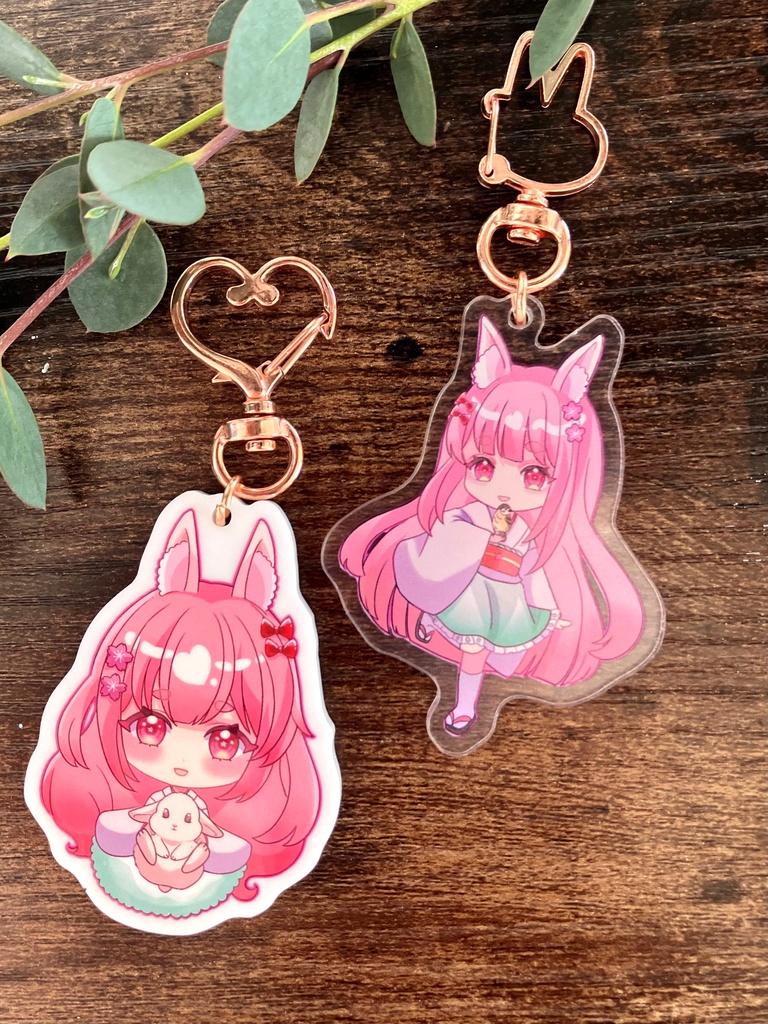 うさぎちゃんアクキー　オリジナルアクキー　うさ耳ちゃん全身