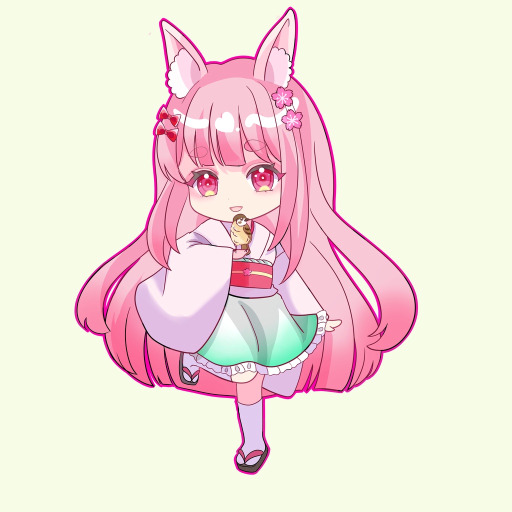 うさぎちゃんアクキー オリジナルアクキー うさ耳ちゃん全身