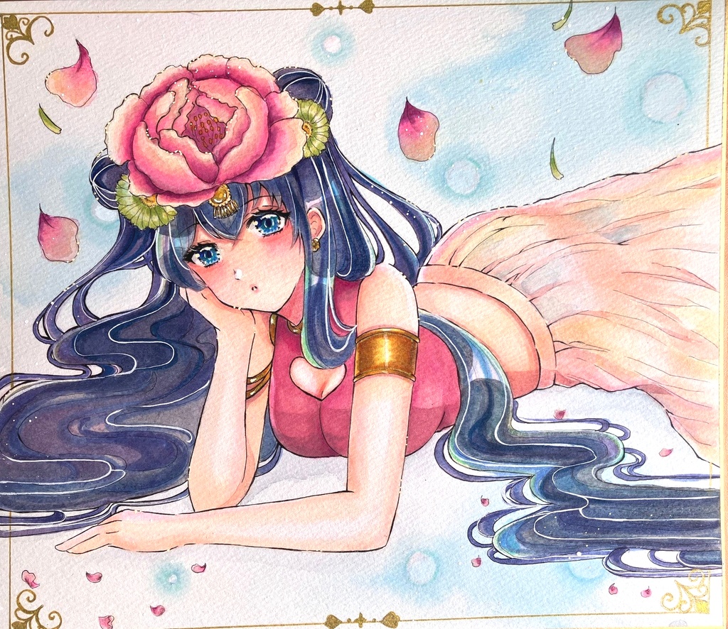 コピック 透明水彩 大色紙 色紙原画 原画販売 原画販売