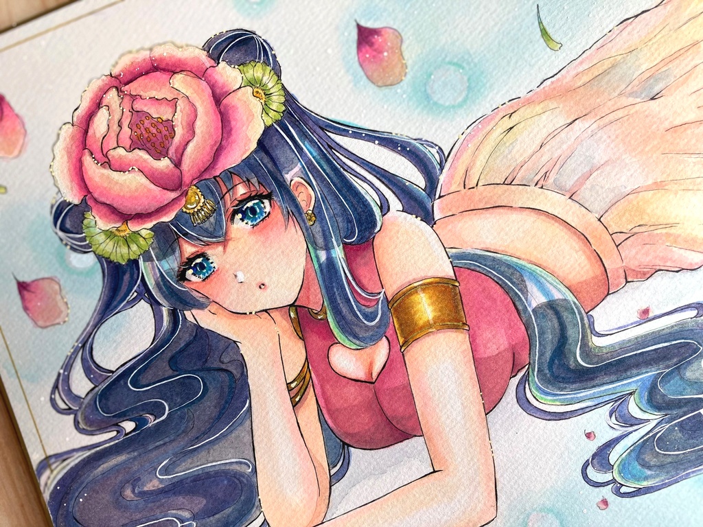 コピック 透明水彩 大色紙 色紙原画 原画販売 原画販売