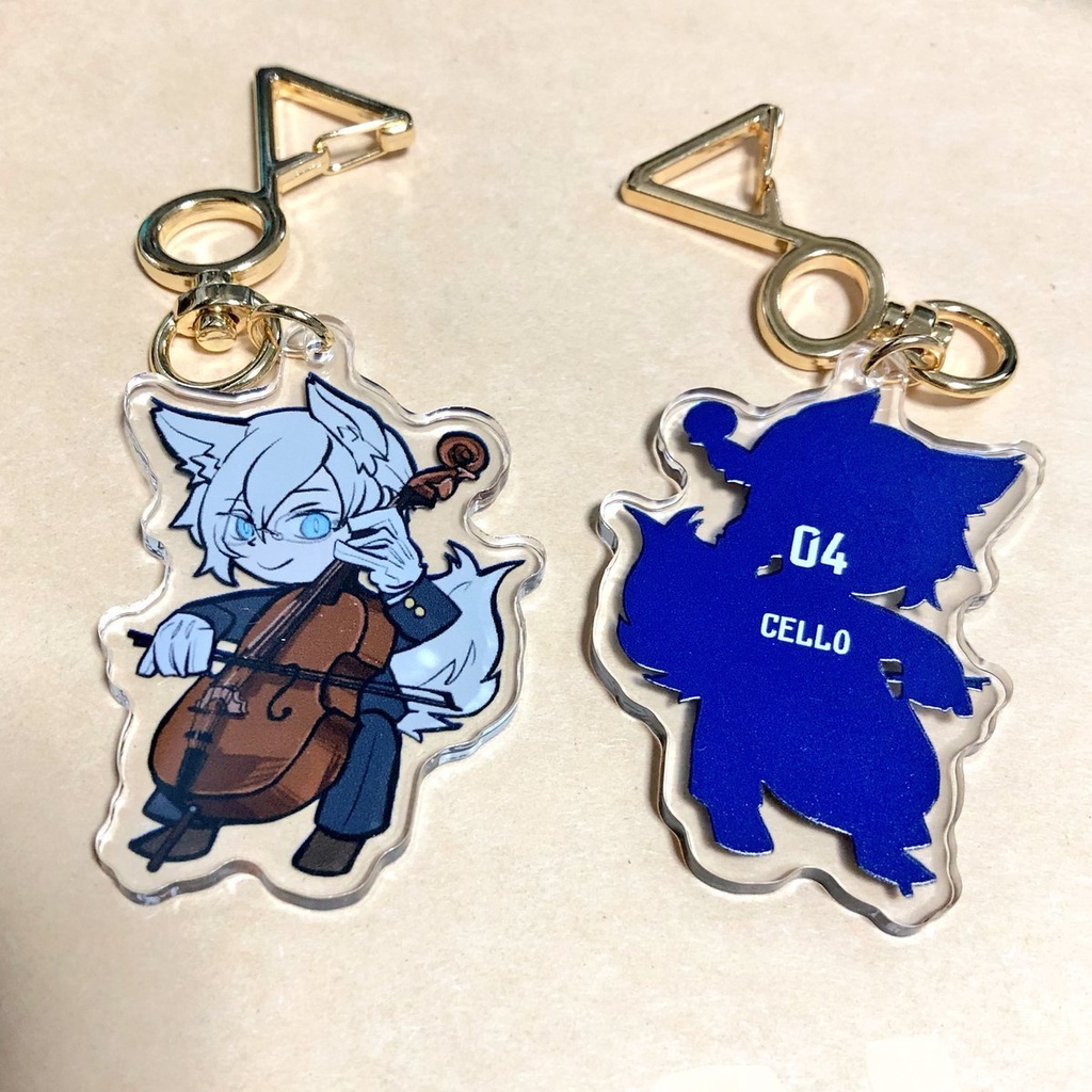 アクリルキーホルダー 紳士楽団