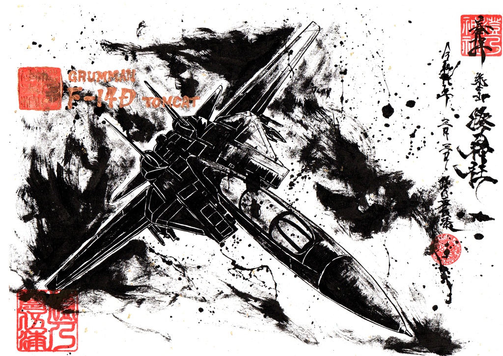 GRUMMAN F-14D TOMCAT / GOSHUIN motif SUMIE