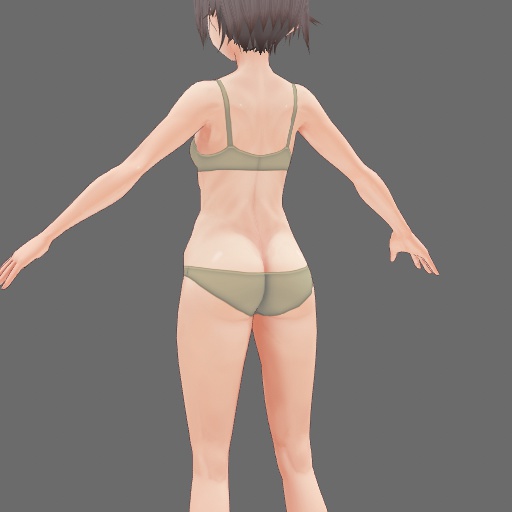 VRoid女性素体向けテクスチャ お肉ちょい盛り