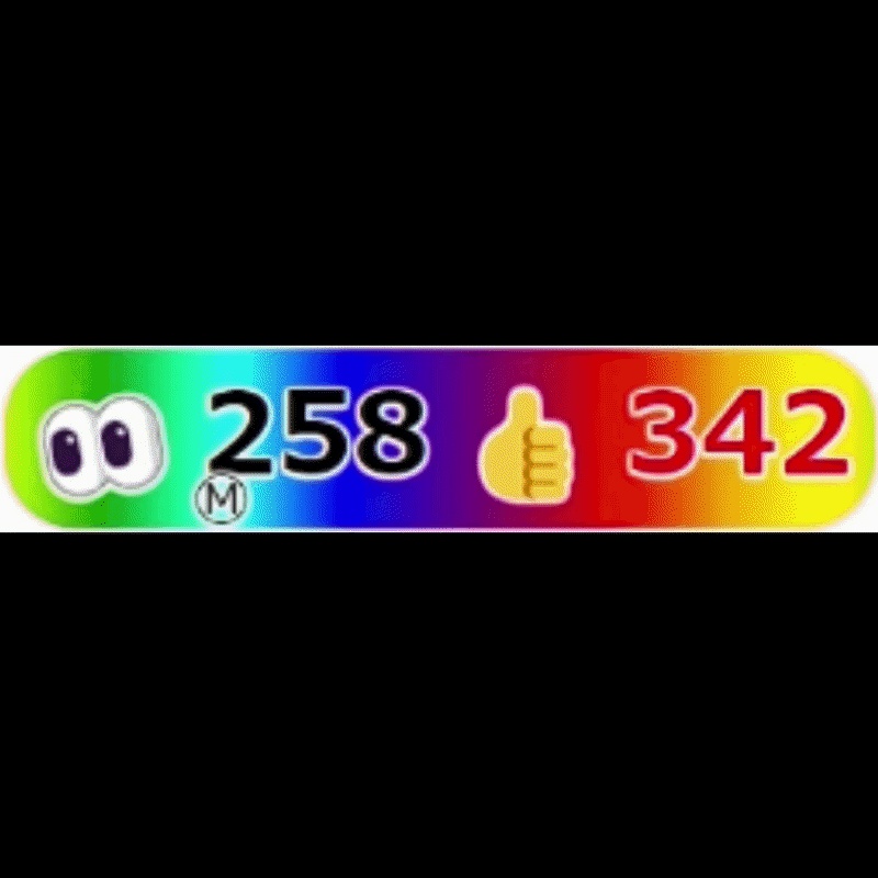 【有料280円】YouTube同接数&高評価数👀👍カウンター🌈(わんコメ対応)