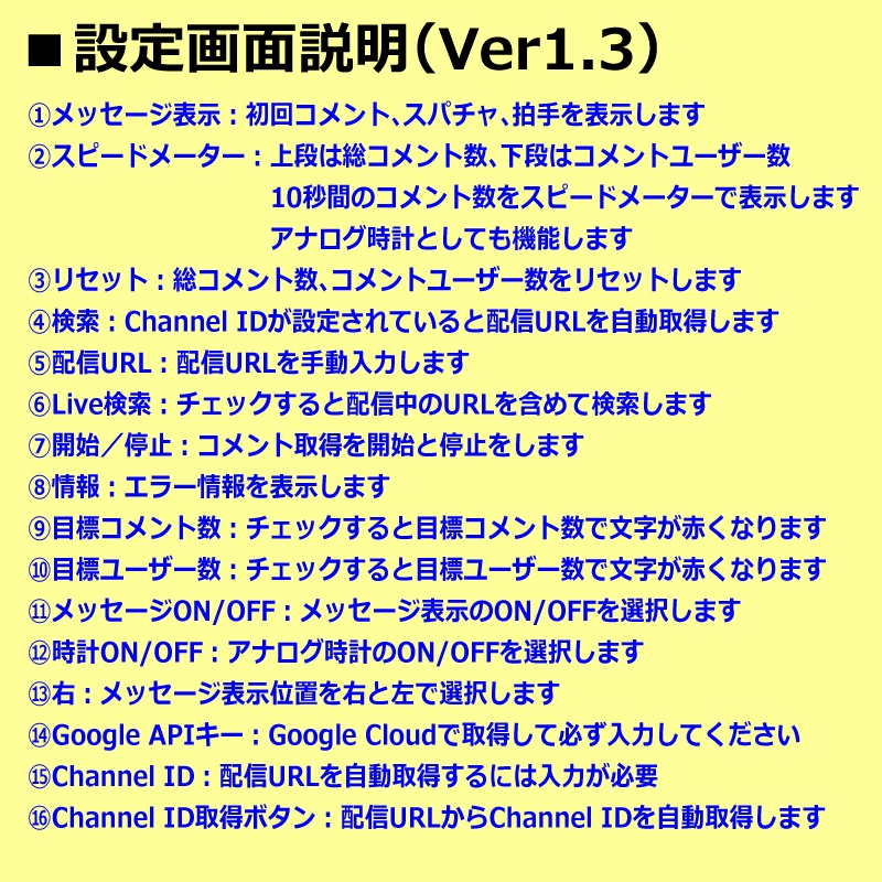 無料0円】OBS用 コメントスピードメーター（こめすぴ）わんコメ対応