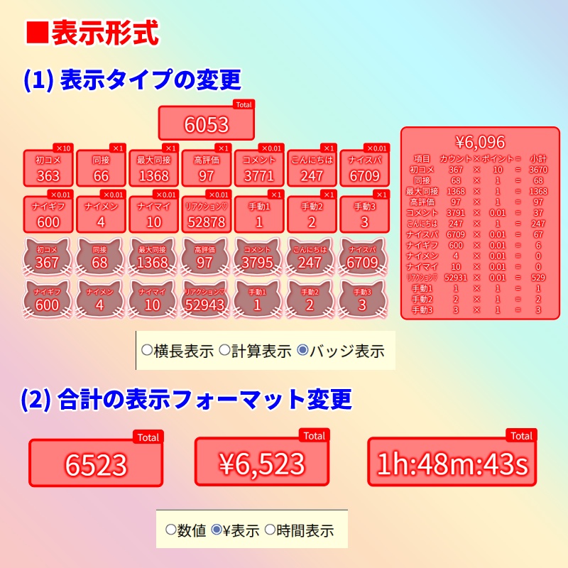 【有料280円】YouTubeスコア3.0(わんコメテンプレート)
