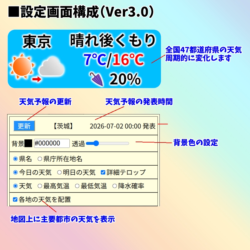 【有料280円】全国の天気3.0