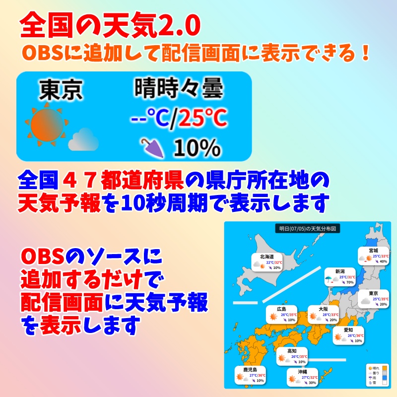 【有料250円】全国の天気2.0