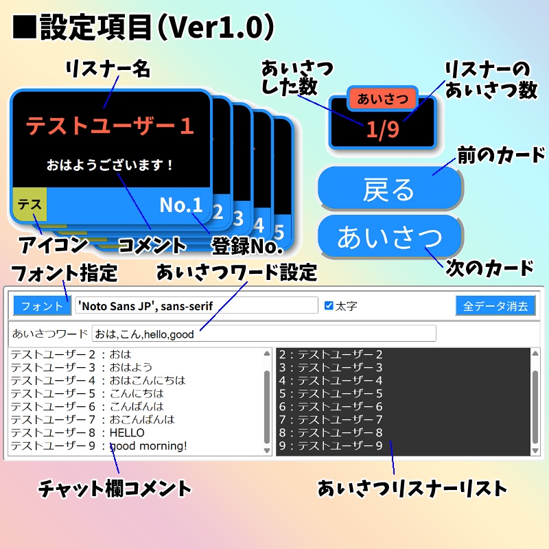 【有料280円】「あいさつカード」朝枠で使えるツール