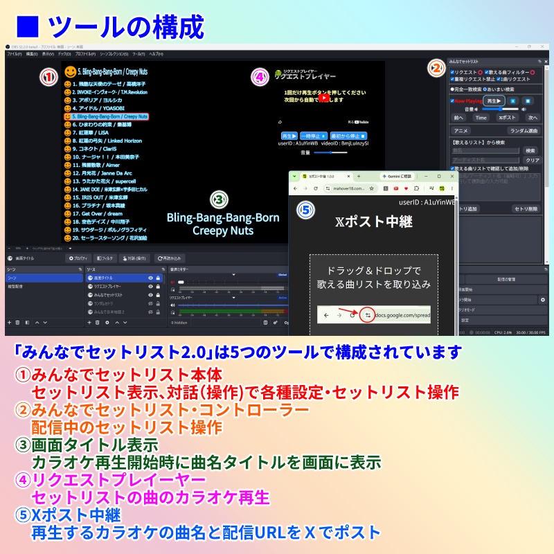 【期間限定280円】みんなでセットリスト2.0(わんコメテンプレート)