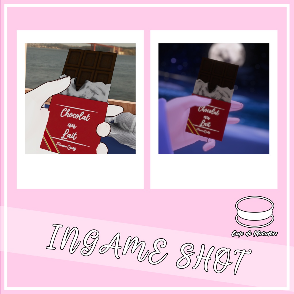 【無料】 【3Dモデル for VRChat】バレンタインチョコレートバー