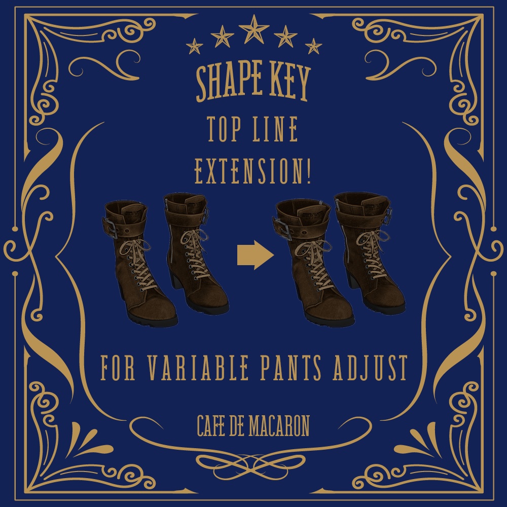 ワイルドウエストブーツ「The Wild West boots」 for VRChat