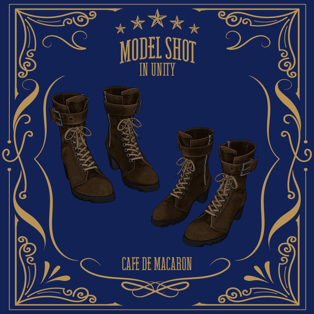 ワイルドウエストブーツ「The Wild West boots」 for VRChat