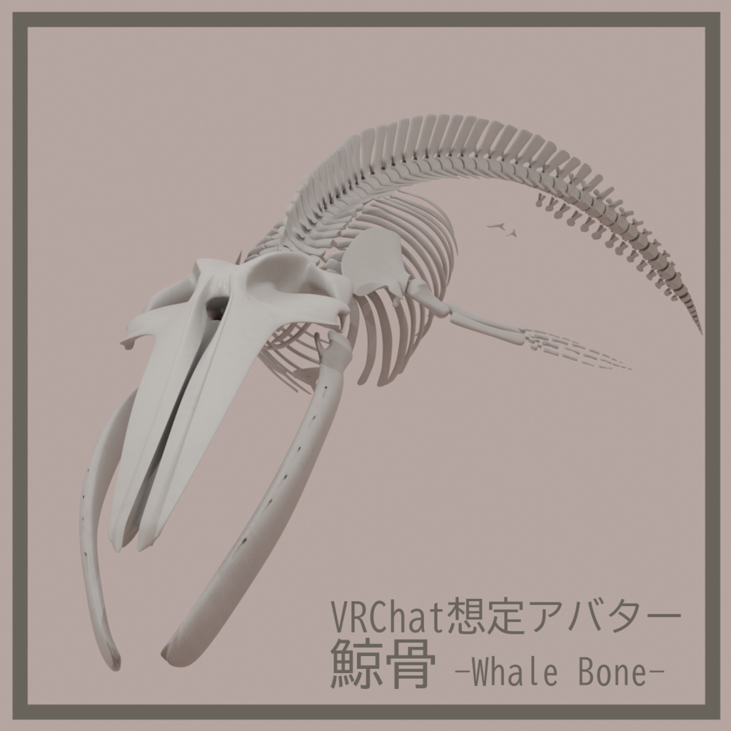 VRChat想定アバター 鯨骨-WhaleBone-
