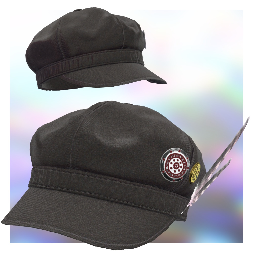 VRChat想定 キャスケット帽