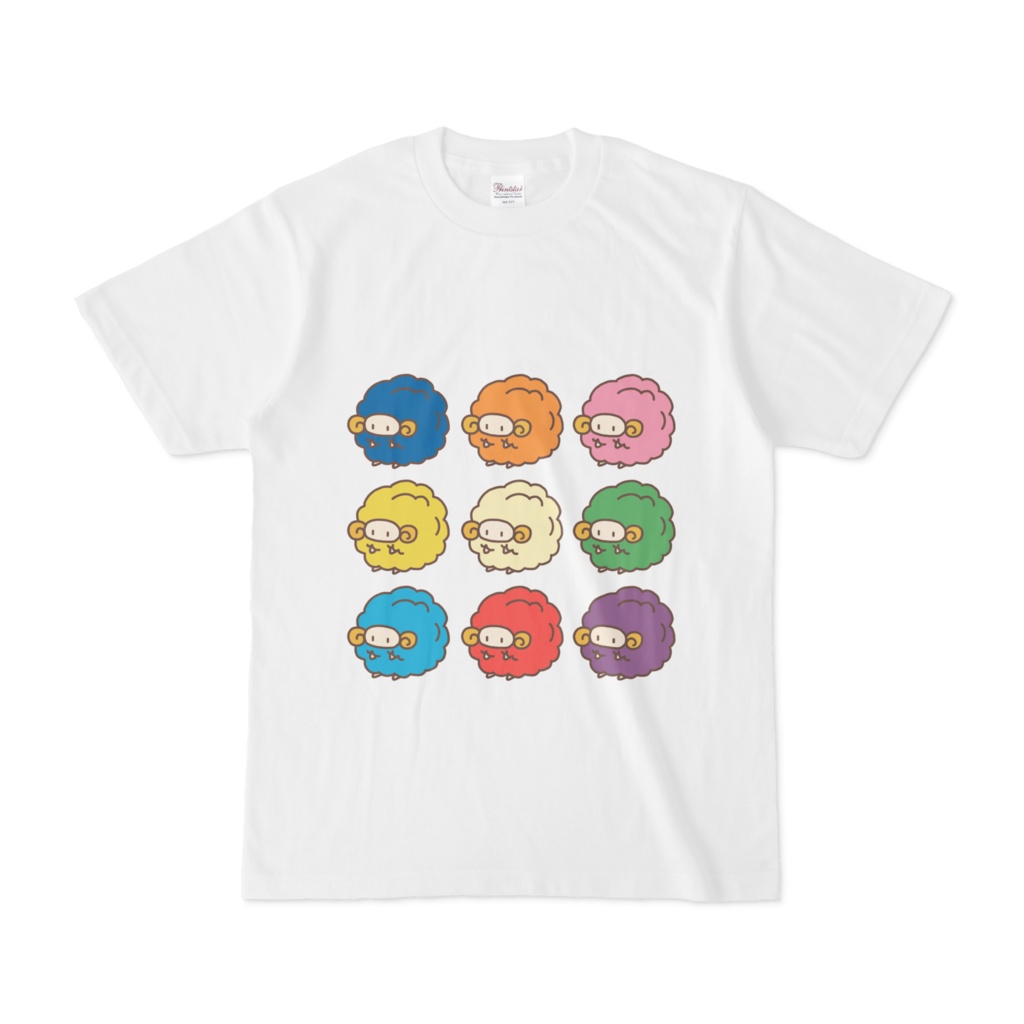 カラーひつじTシャツ(白)