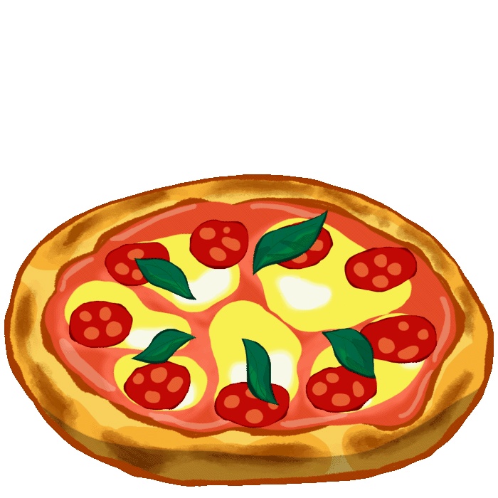 【Free配布】Twitch アニメーションエモート、のびのびピッツァ🍕