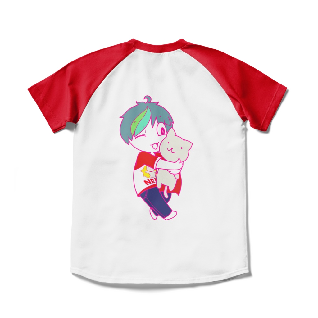 【ラグランTシャツ】ダミアンの『スーパーネコ』