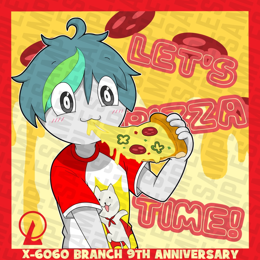 L6060支部9周年ステッカー