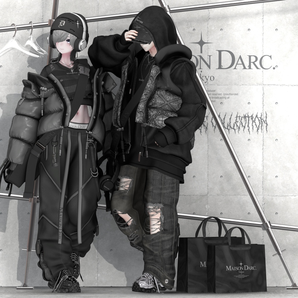 ♞ NYLON ZIP PANTS ♞ - MAISONDARC. - BOOTH